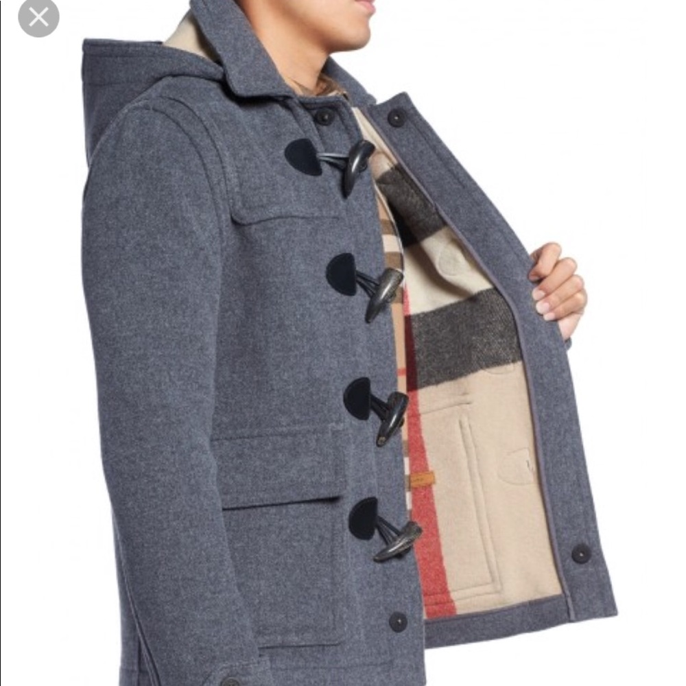 Men’s Burberry toggle wool jacket